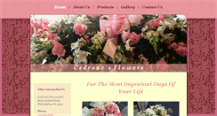 Desktop Screenshot of cedronesflowers.com